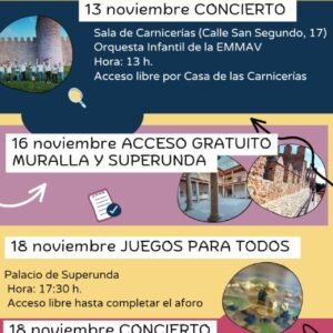 Día del patrimonio. Taller "Juegos para todos" Ávila Turismo