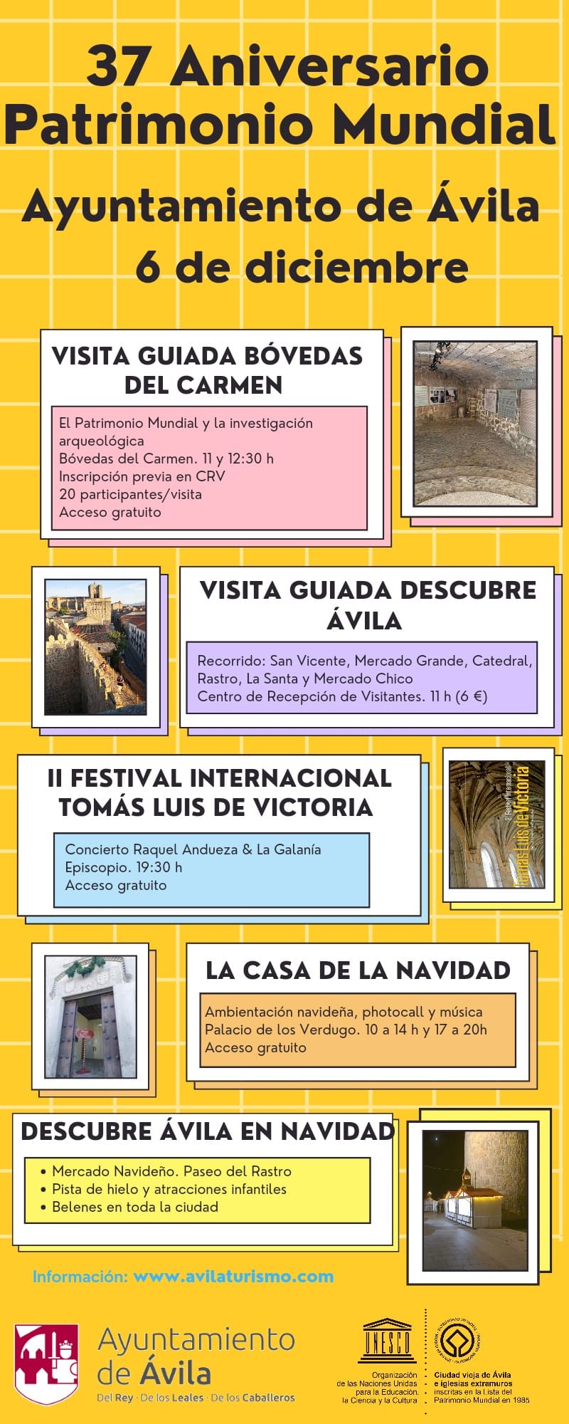 XXXVII Aniversario Declaración Patrimonio Mundial Ávila Turismo
