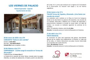 Viernes de Palacio. Conferencia Ávila Turismo