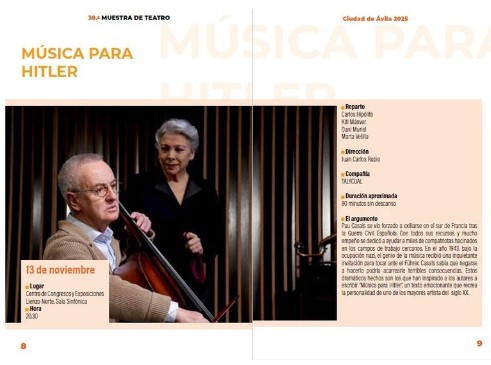 38ª Muestra de Teatro. Música para Hitler Ávila Turismo