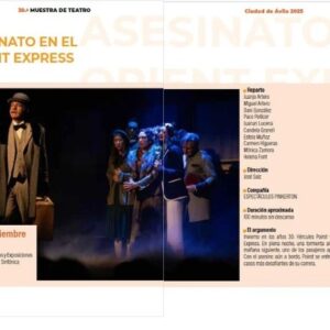 38ª Muestra de Teatro. Asesinato en el Orient Express Ávila Turismo