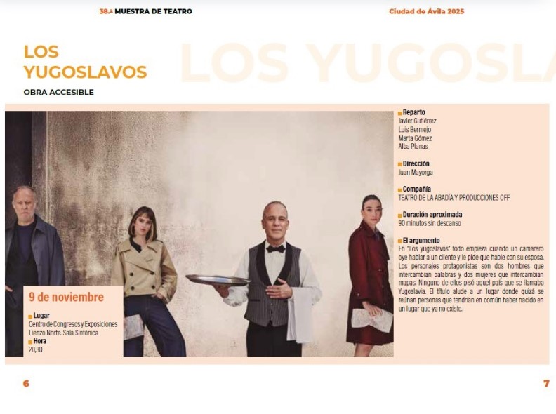 38ª Muestra de Teatro. Los Yugoslavos Ávila Turismo 38ª Muestra de Teatro. Los Yugoslavos Ávila Turismo