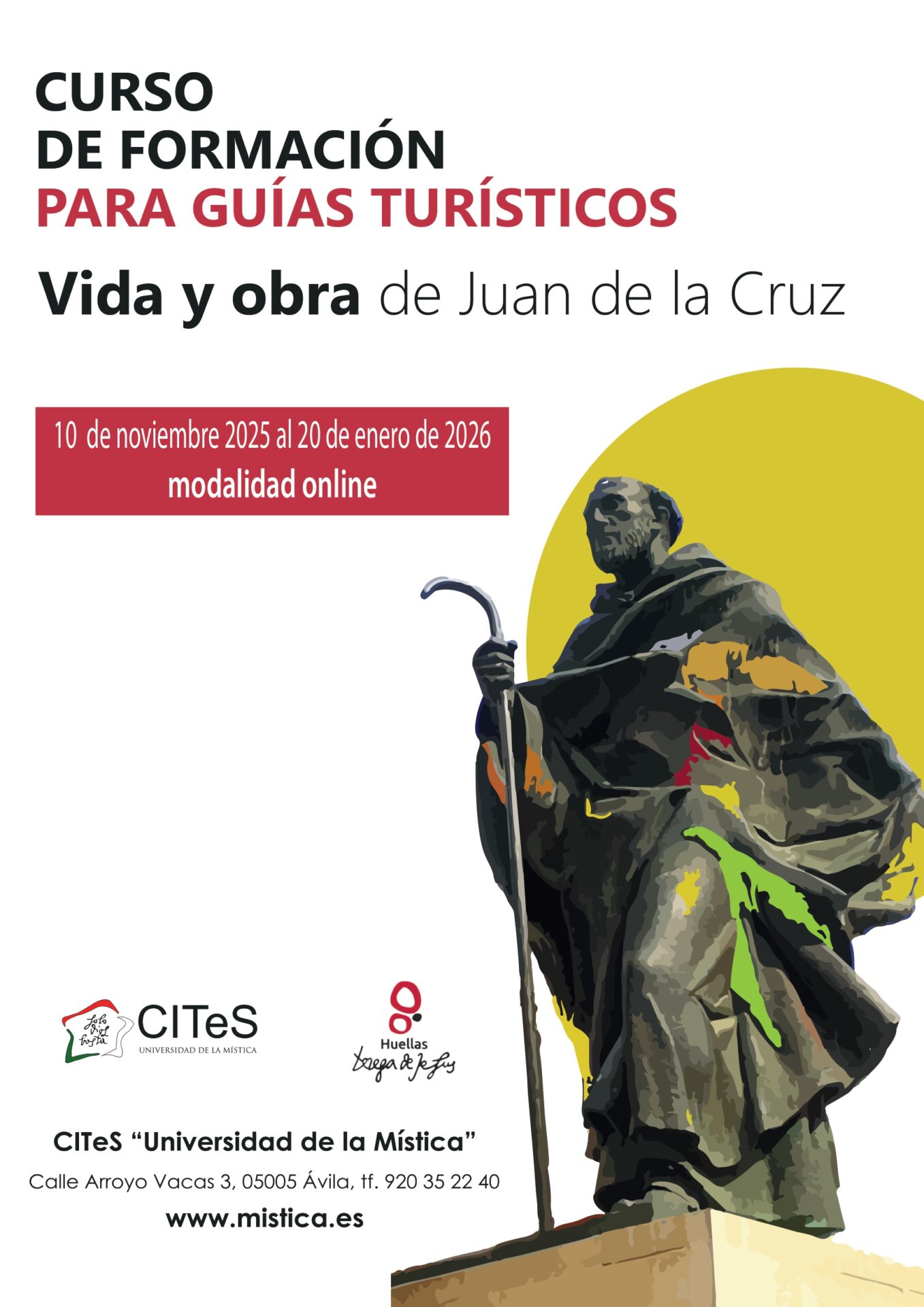 Inscripción Curso para guías turísticos . Vida y Obra de San Juan de la Cruz Ávila Turismo Inscripción Curso para guías turísticos . Vida y Obra de San Juan de la Cruz Ávila Turismo