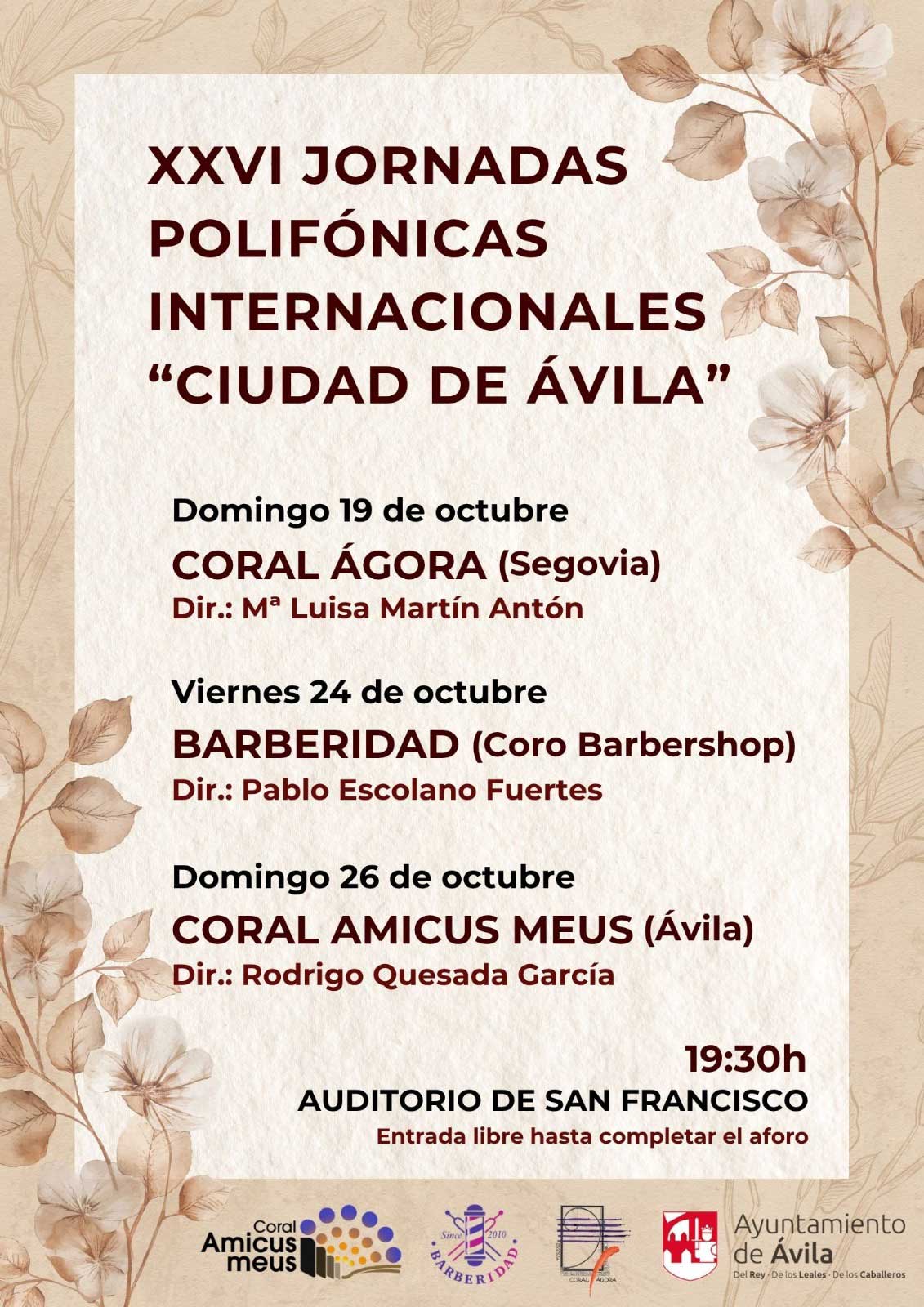 Jornadas Polifónicas Internacionales Ciudad de Ávila Ávila Turismo