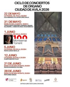 Ciclo de Conciertos de órgano Ciudad de Ávila Ávila Turismo