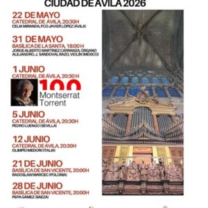 Ciclo de Conciertos de órgano Ciudad de Ávila Ávila Turismo