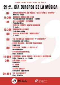 Día Europeo de la Música Ávila Turismo