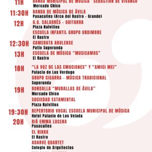 Día Europeo de la Música Ávila Turismo